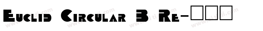 Euclid Circular B Re字体转换